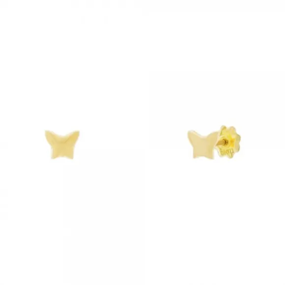 Pendientes Bebé Mariposa Oro 4mm