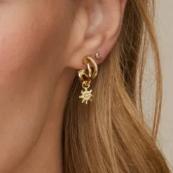 Pendientes Biarritz Plata Dorada