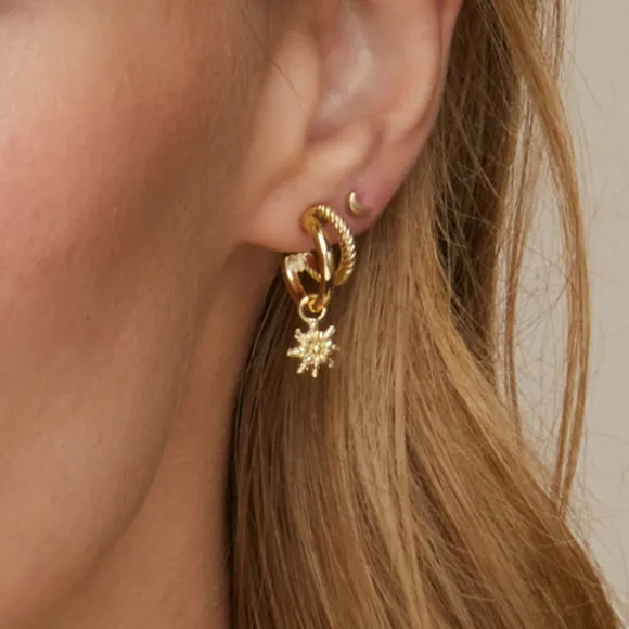 Pendientes Biarritz Plata Dorada