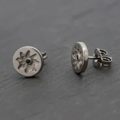 Pendientes Black Rutenio y Circonita Negra