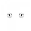 Pendientes Bola Oro Blanco 7mm