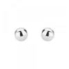 Pendientes Bola Oro Blanco 8mm
