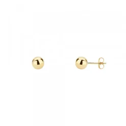 Pendientes Bola Oro 3mm