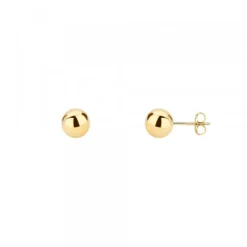 Pendientes Bola Oro 4mm