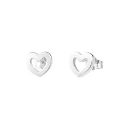 Pendientes Corazón Plata 9mm