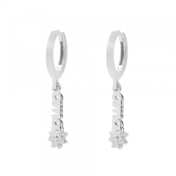 Pendientes Cripa Letras Ama Plata 11mm