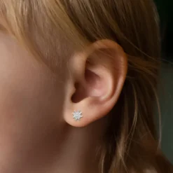 Pendientes Eguzkilore 8mm Plata