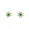 Pendientes Eguzkilore Oro y Esmeralda