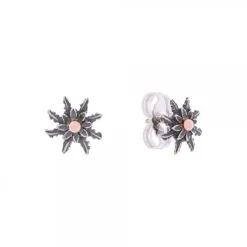 Pendientes Eguzkilore Plata Envejecida y Cobre 11mm