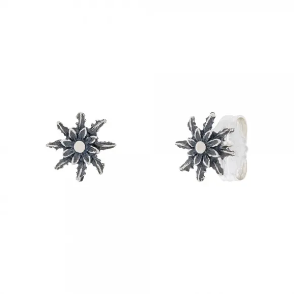 Pendientes Eguzkilore Plata Envejecida 11mm