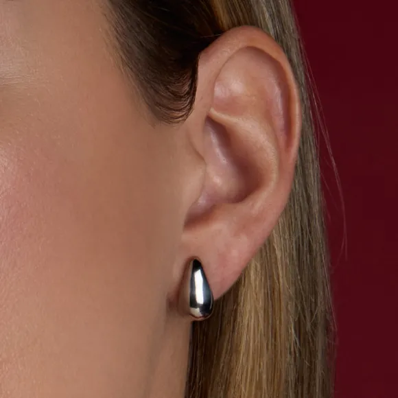 Pendientes Gota Plata 15mm