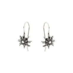 Pendientes Hippy Eguzkilore Plata Envejecida