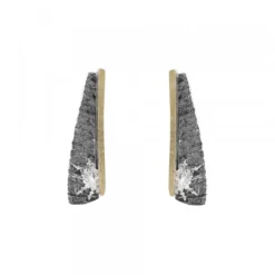 Pendientes Largos Flysch Plata y Lámina de Oro