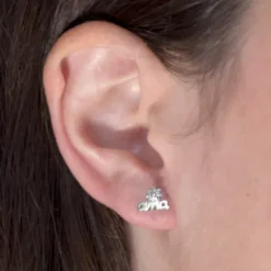 Pendientes Letras Ama Plata