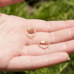 Pendientes Luna Llena Plata