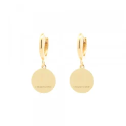 Pendientes Mountain Cripa Redondos de Plata Dorada