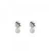 Pendientes Mountain de Plata con Perla