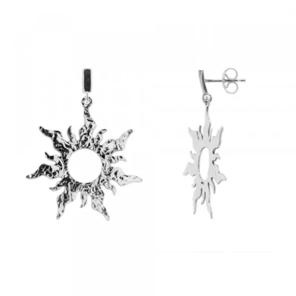 Pendientes Mountain Largos de Plata 30mm