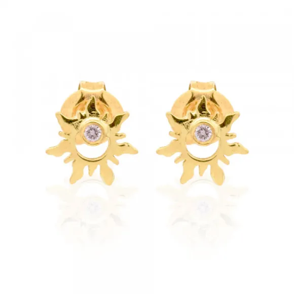 Pendientes Mountain Oro y Brillante