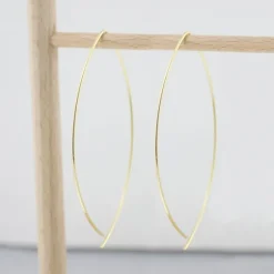 Pendientes Pez de Plata Dorada 70mm