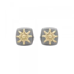 Pendientes Q2 Plata Negra y Eguzkilore Dorado