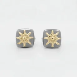 Pendientes Q2 Plata Negra y Eguzkilore Dorado