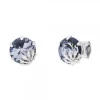 Pendientes Queen 3 Plata y Cristal Cobalto