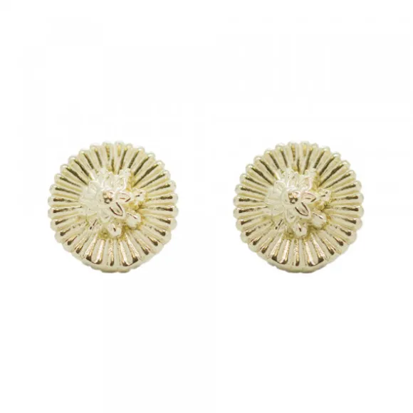 Pendientes Radial Plata Dorada