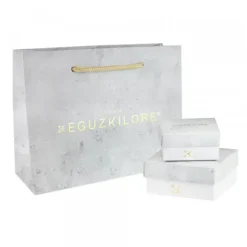 Pendientes Rectangulares Plata Dorada 40mm