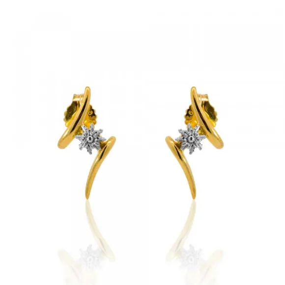 Pendientes Tximist de Plata Bicolor