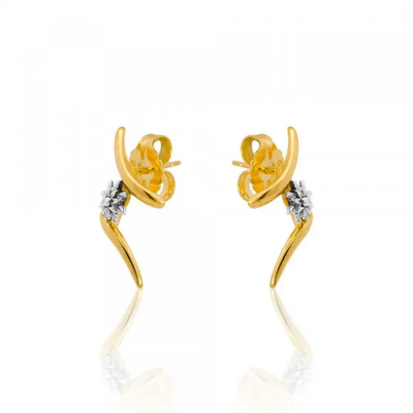 Pendientes Tximist de Plata Bicolor