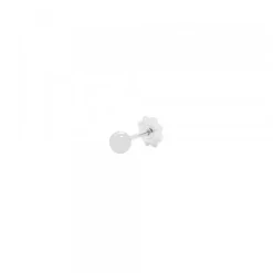 Piercing Bola Oro Blanco 3mm Rosca (1ud.)