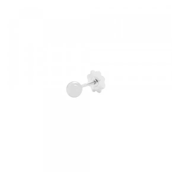 Piercing Bola Oro Blanco 4mm Rosca (1ud.)