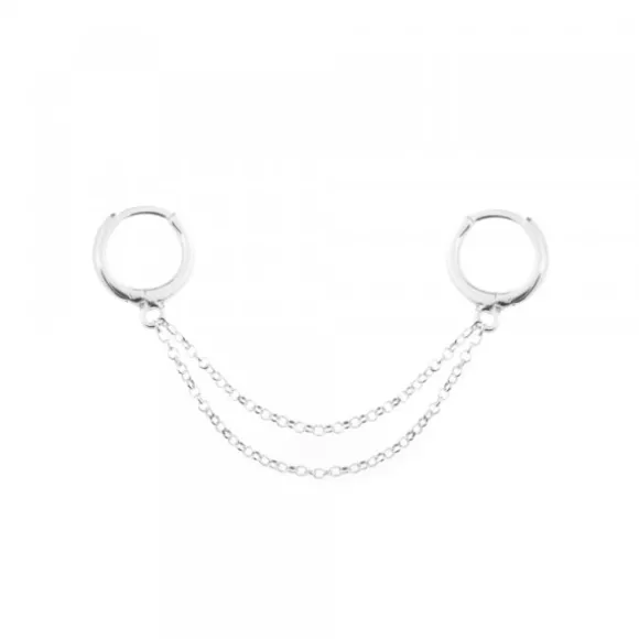 Piercing Cadena Doble Cripa Plata