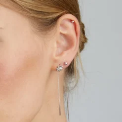 Piercing Eguzkilore Oro Blanco Largo