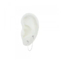 Piercing Eguzkilore y Piercing Circonita Plata