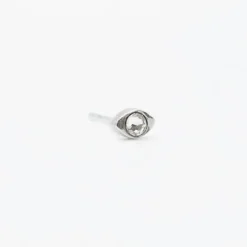 Piercing Ovalad Plata y Circonita 2 Uds