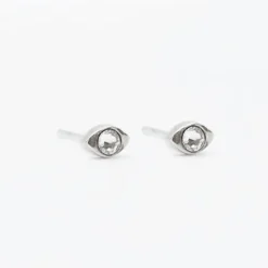 Piercing Ovalad Plata y Circonita 2 Uds