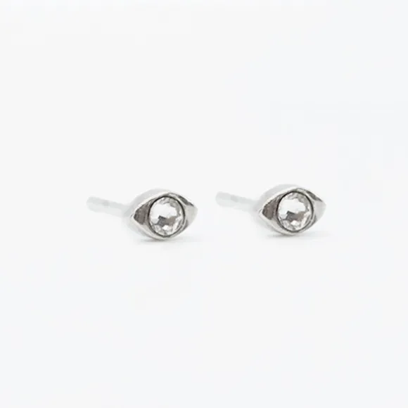 Piercing Ovalad Plata y Circonita 2 Uds