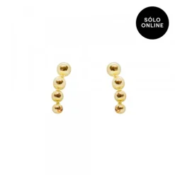 Piercing Trepador Bolitas Oro 2ud.