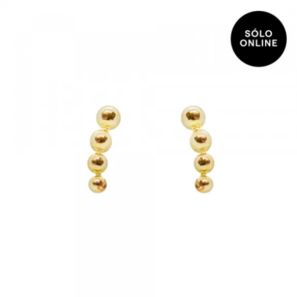 Piercing Trepador Bolitas Oro 2ud.