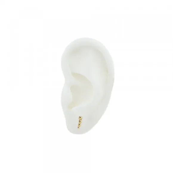 Piercing Trepador Bolitas Oro 2ud.