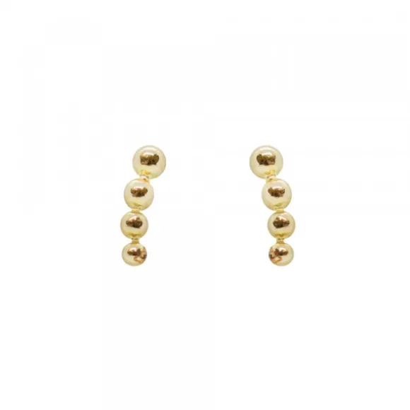 Piercing Trepador Bolitas Oro 2ud.