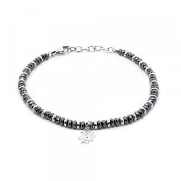 Pulsera Acero con Hematites
