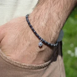 Pulsera Acero con Hematites