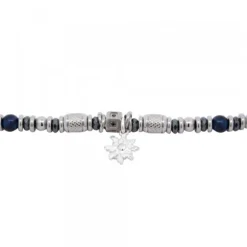 Pulsera Acero con Lapislázuli