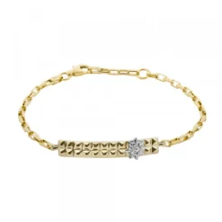 Pulsera Aiora de Plata Dorada