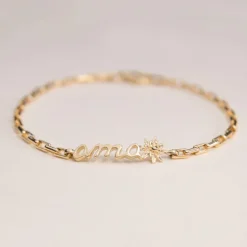 Pulsera Ama Bayona Plata Dorada