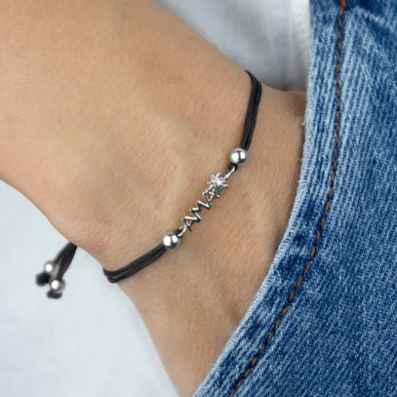 Pulsera Ama Berria Macramé de Plata