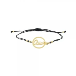 Pulsera Ama Calada Plata Dorada